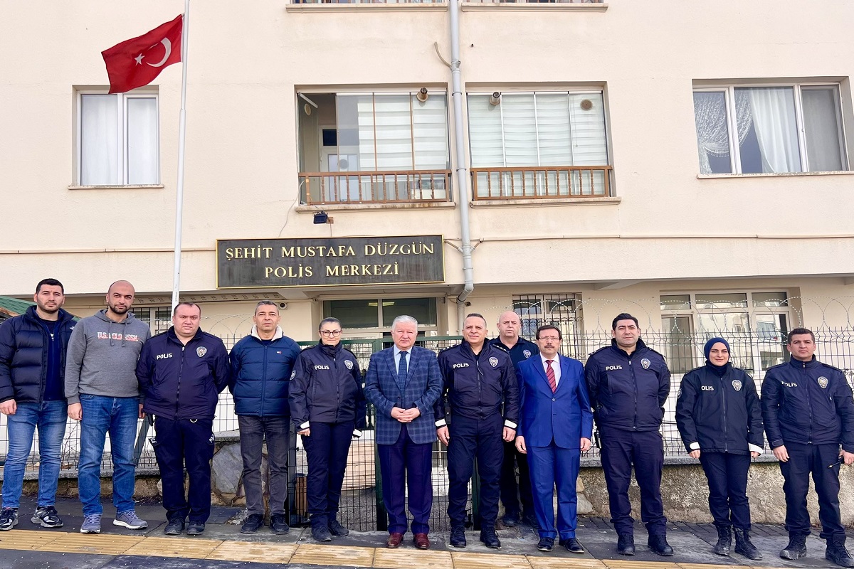 Kaymakamımız Sn. Murat DURU, Şehit Mustafa Düzgün Polis Merkezini Ziyaret Etti